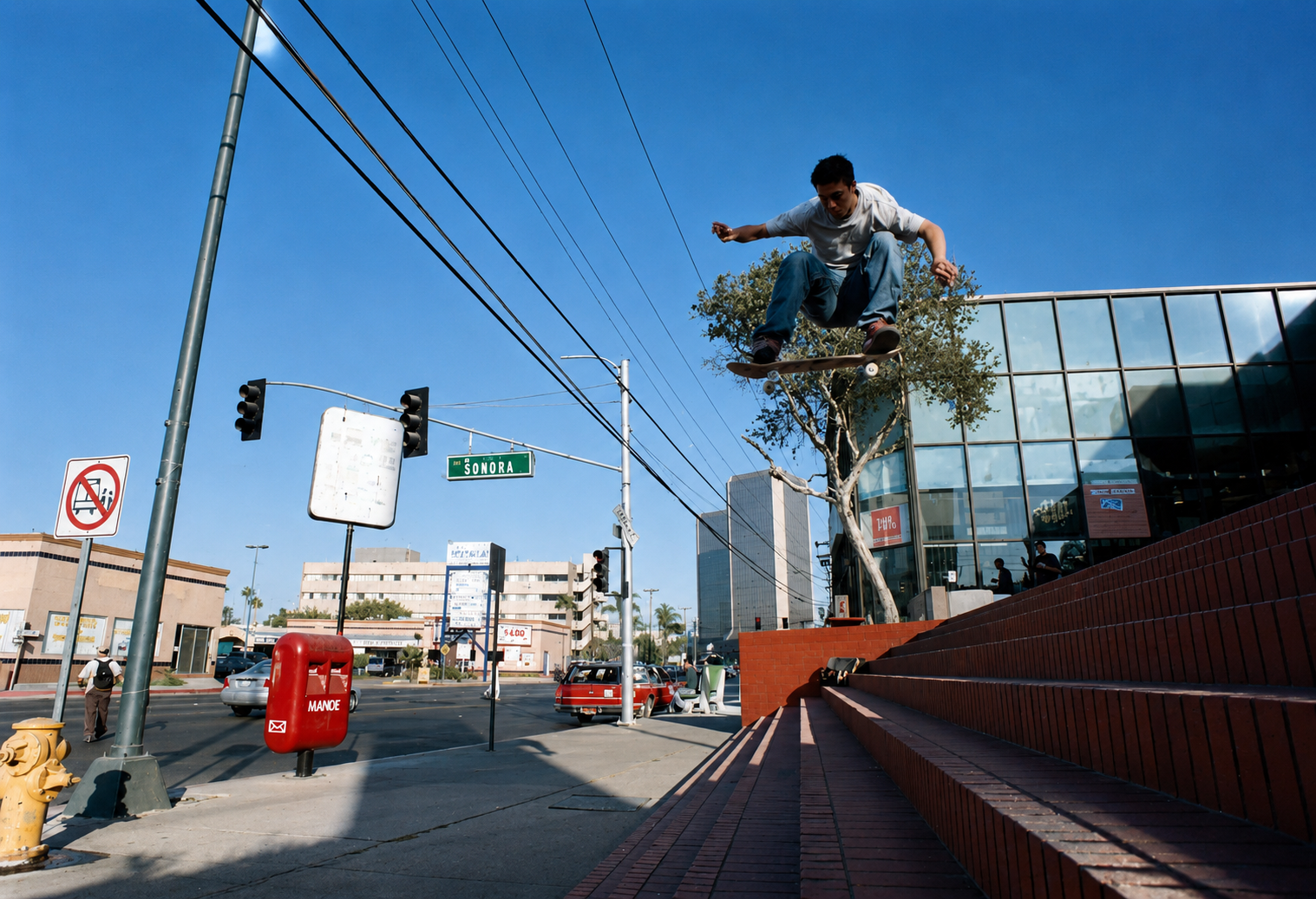 DVRSO skateboarder performing a crooked grind